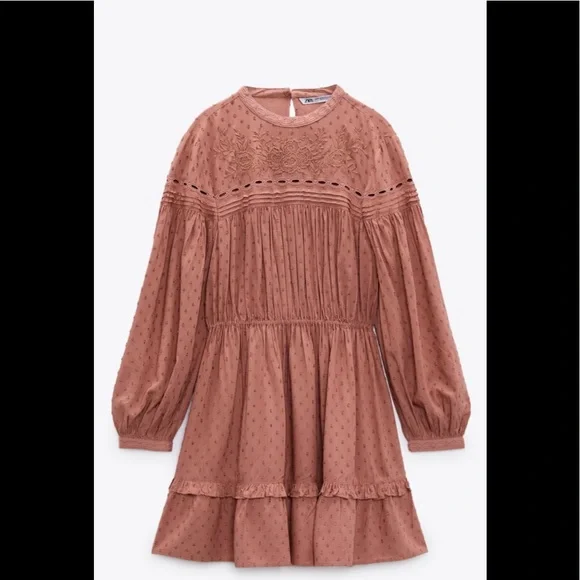 Zara | Dresses | Zara Pink Crochet Dress | Poshmark